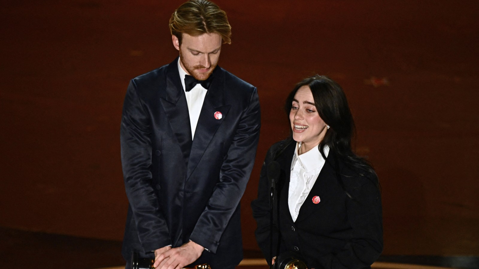 Billie Eilish and Finneas at the 2024 Oscars