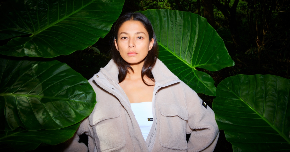 Jessica Gomes in National Geographic AW24 campaign