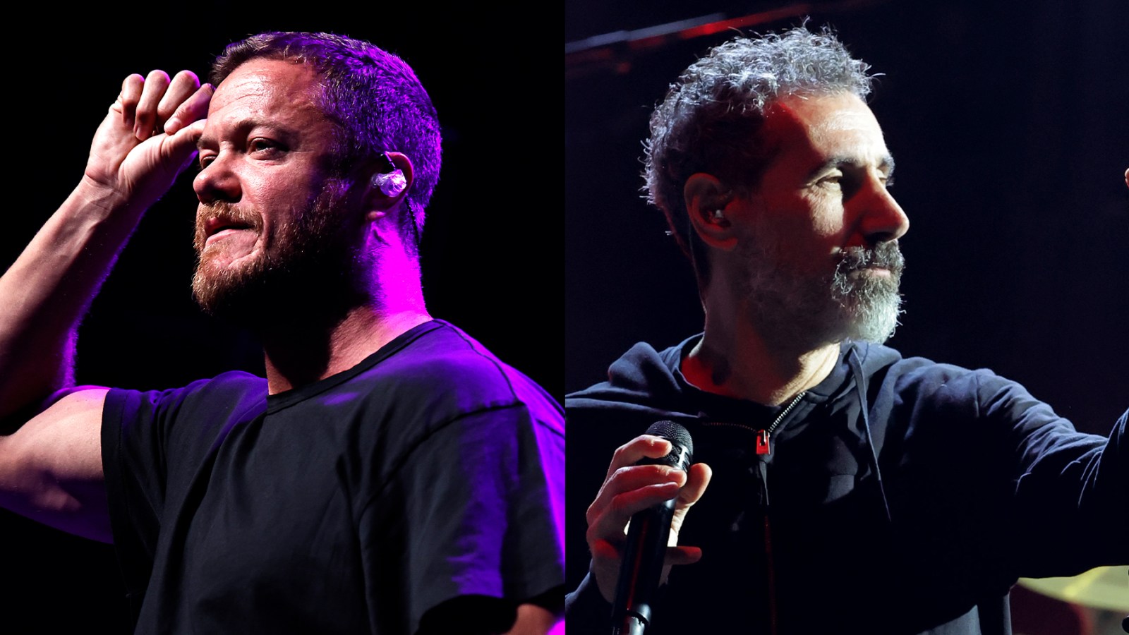 Dan Reynolds of Imagine Dragons and Serj Tankian of System of a Down