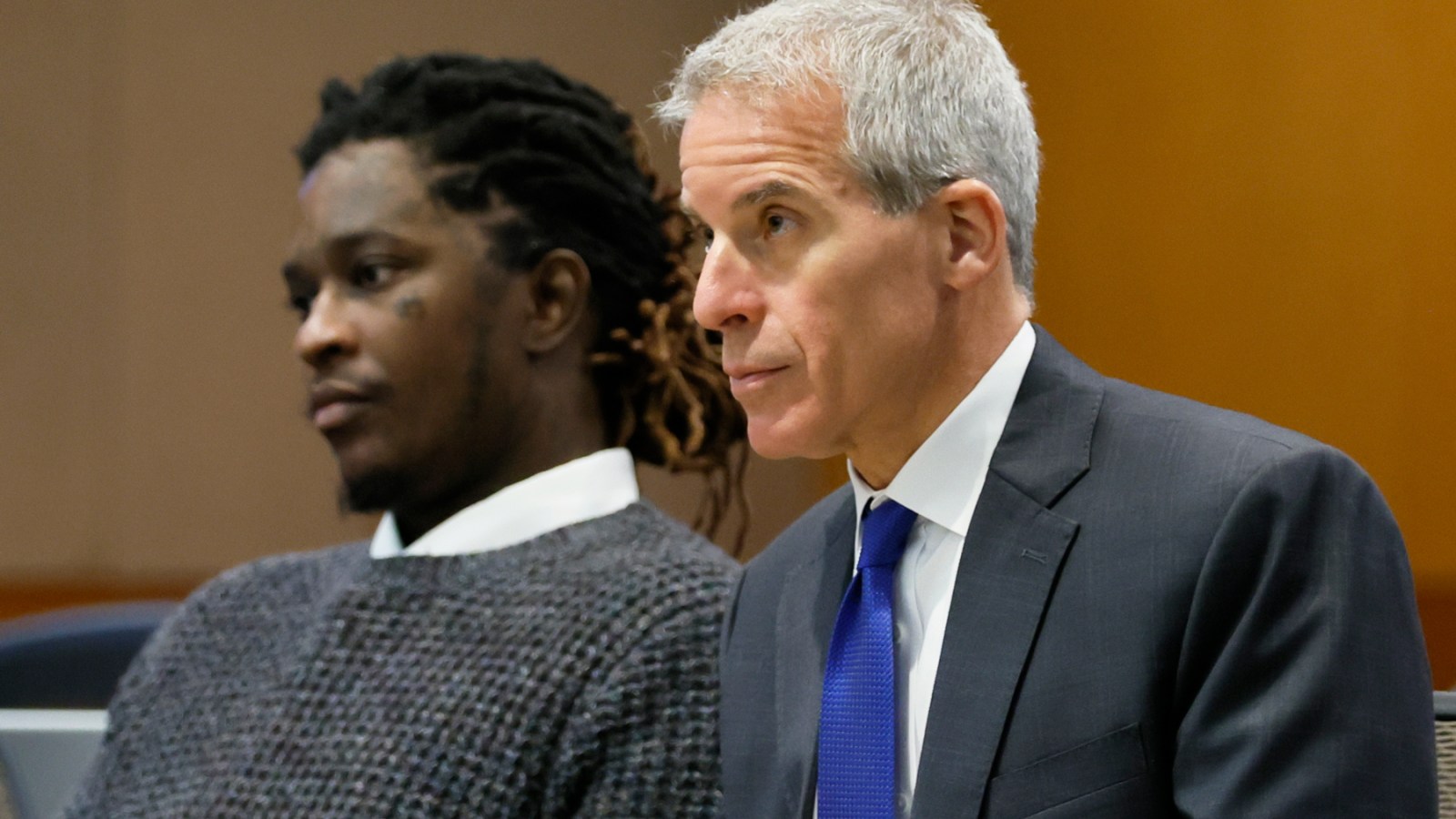 Young Thug and his lawyer