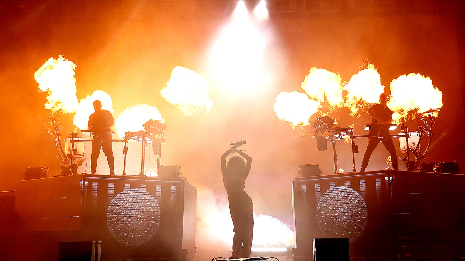 Fire at ODESZA show