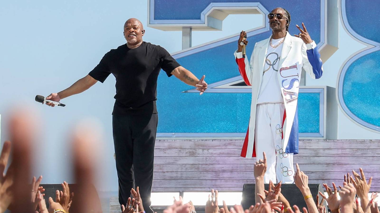 Dr. Dre and Snoop Dogg at the 2024 Paris Olympics