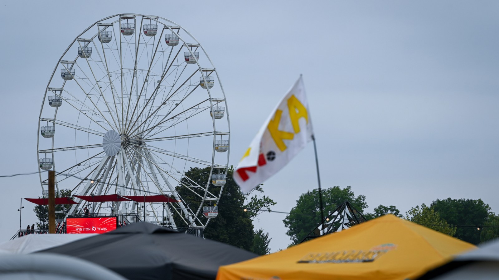 Ferris wheel at music festival