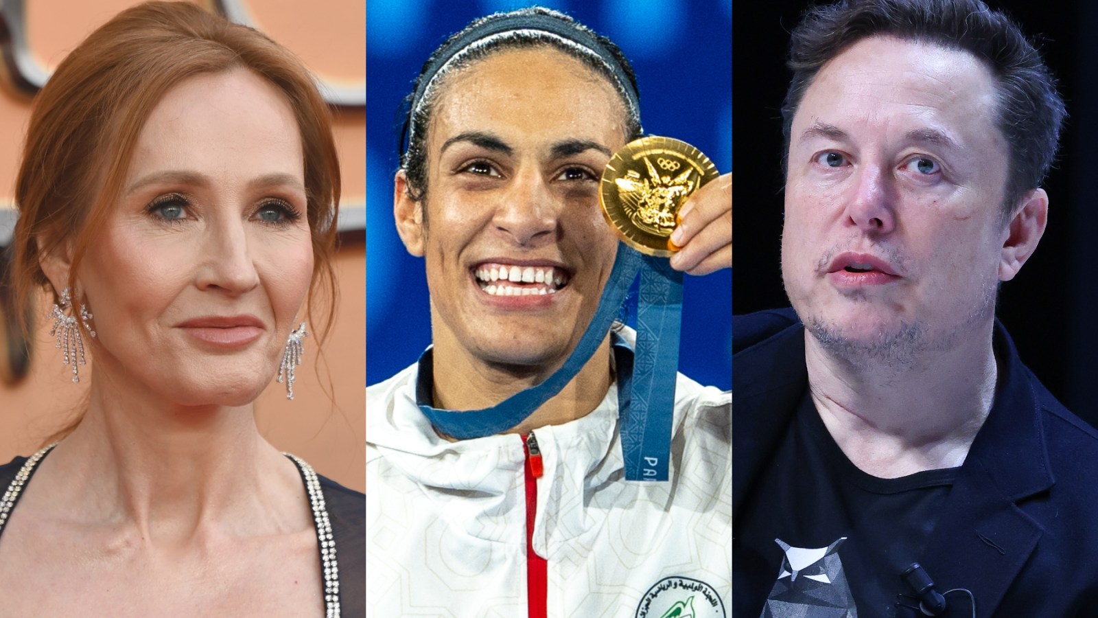 J.K. Rowling, Imane Khelif and Elon Musk