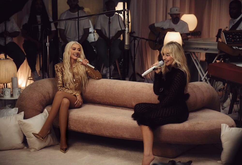 Christina Aguilera and Sabrina Carpenter