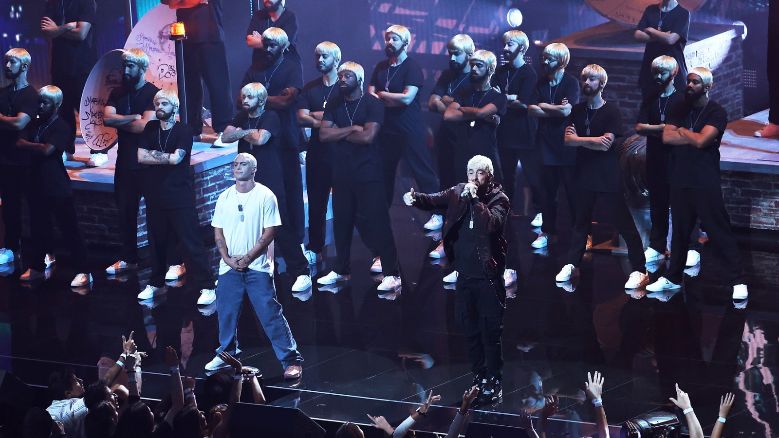 Eminem performs at the 2024 VMAs
