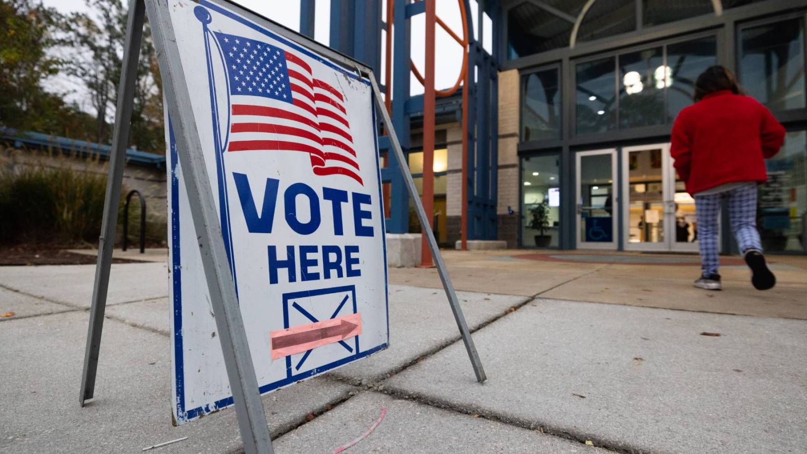 US polling station
