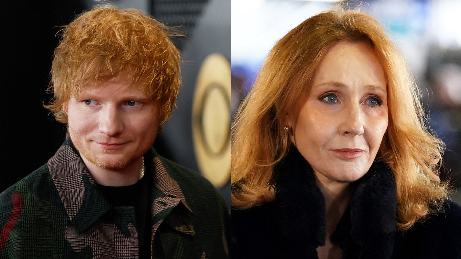Ed Sheeran and J.K. Rowling