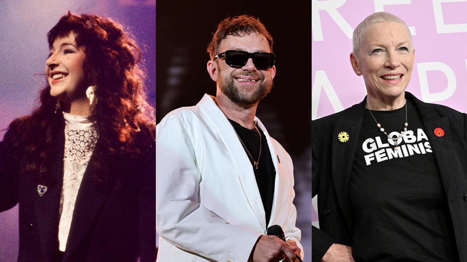 Kate Bush, Damon Albarn and Annie Lennox