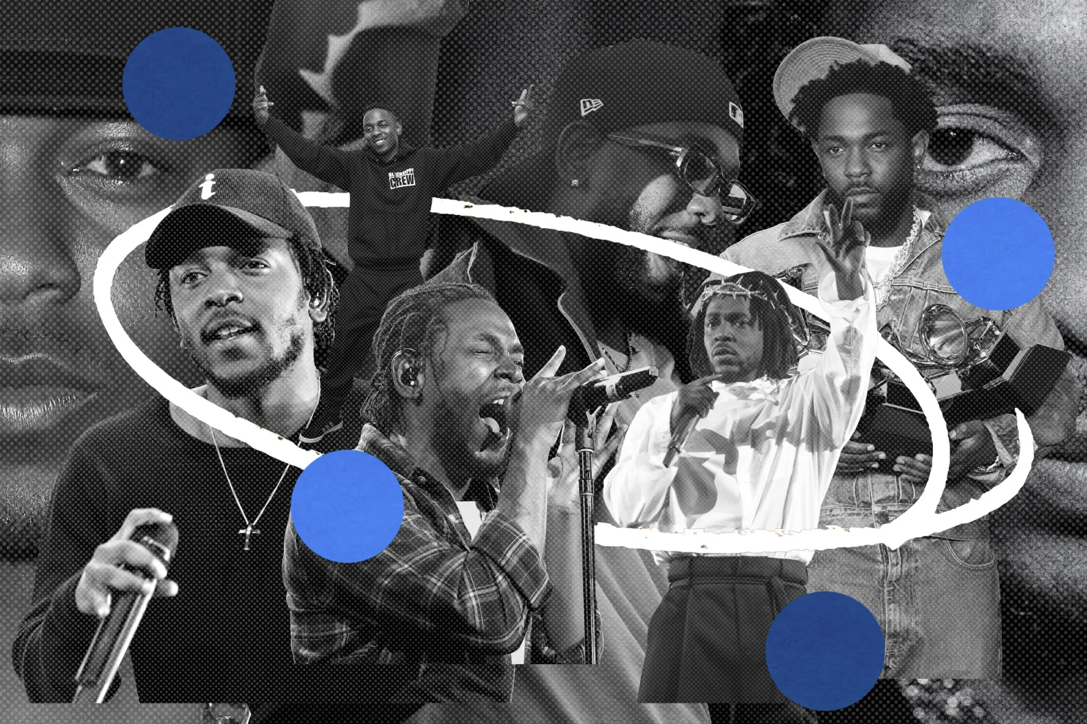 Photo illustration of Kendrick Lamar