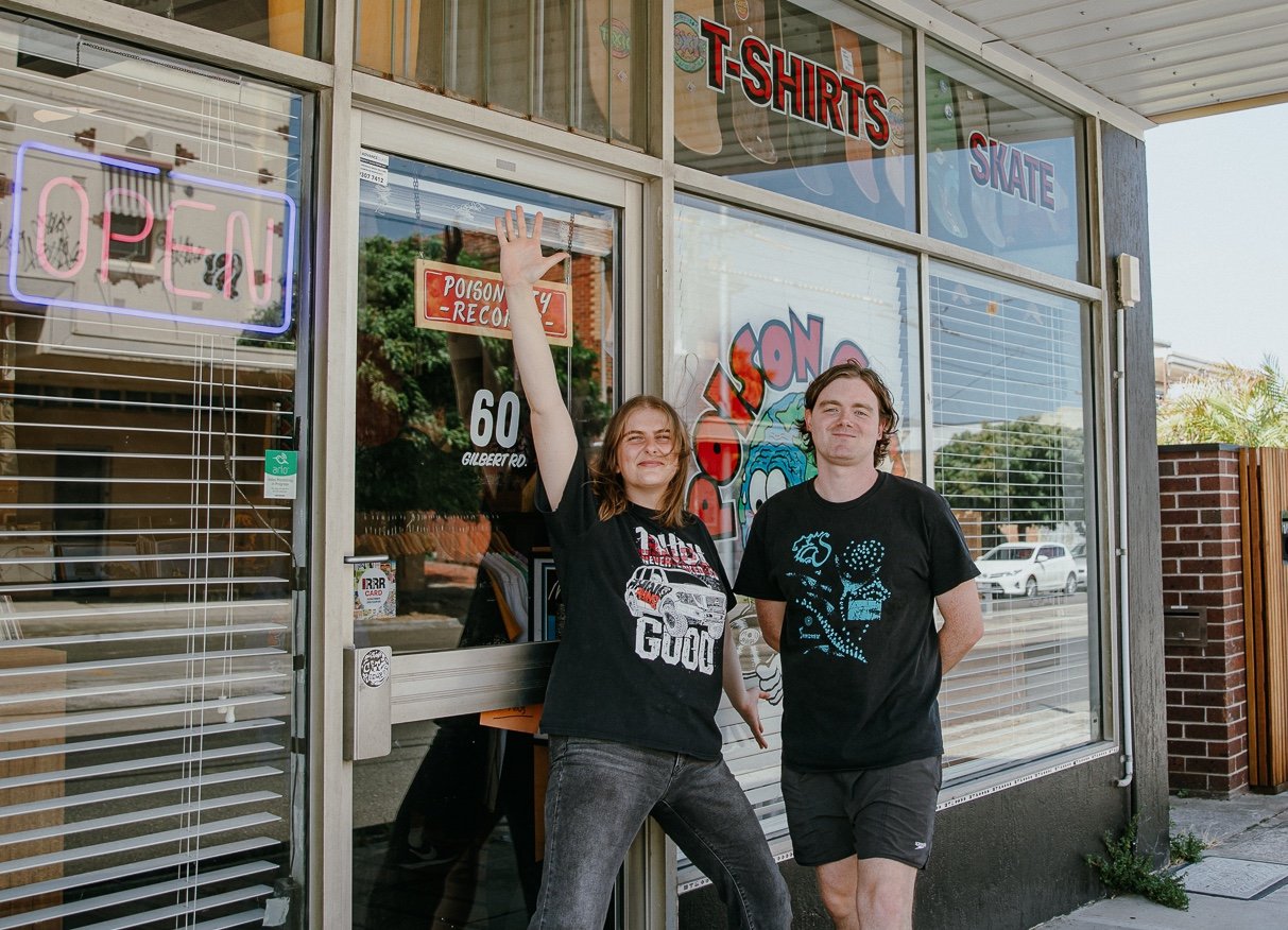 Delivery at Poison City Records