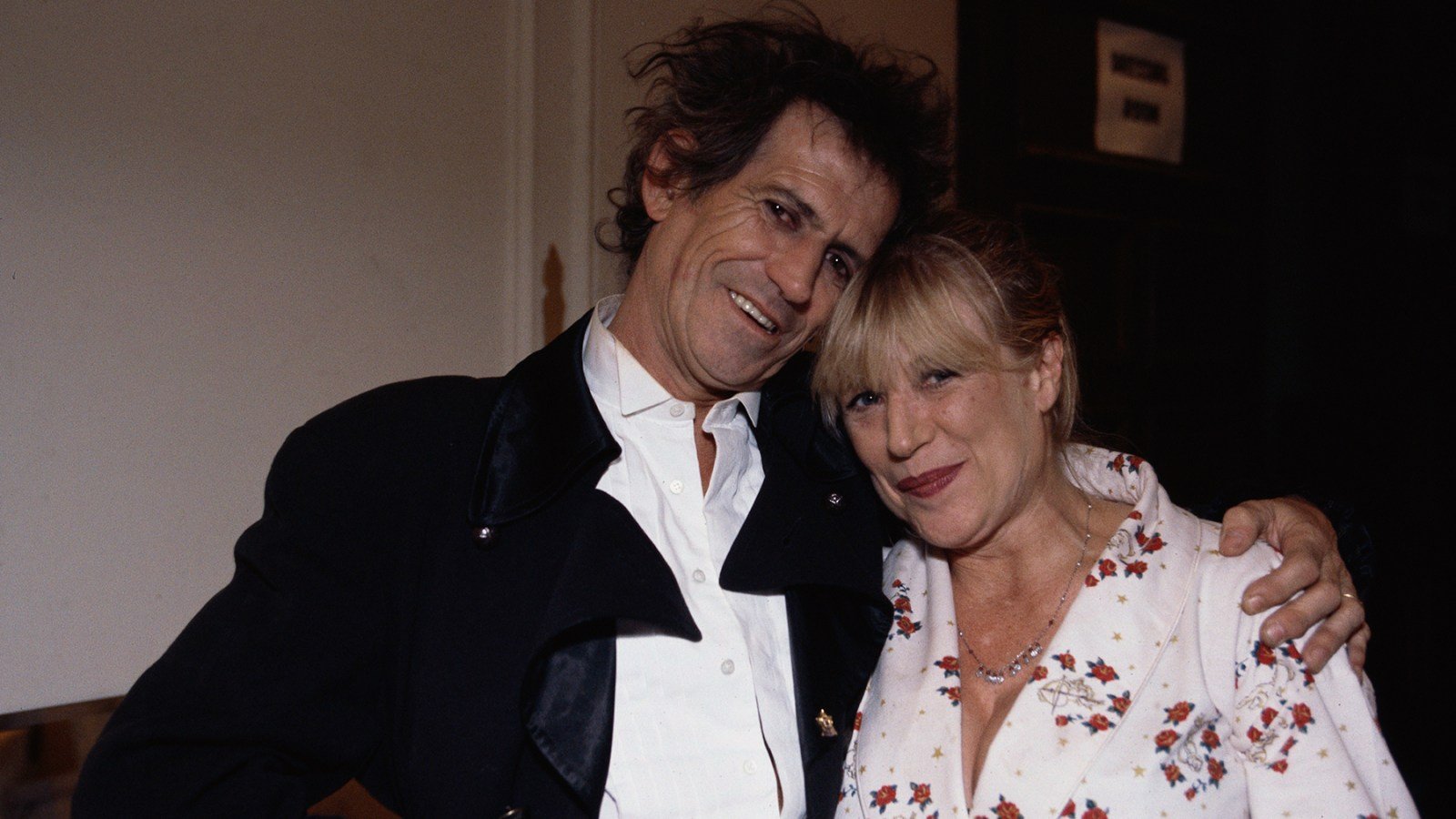 Keith Richards and Marianne Faithfull