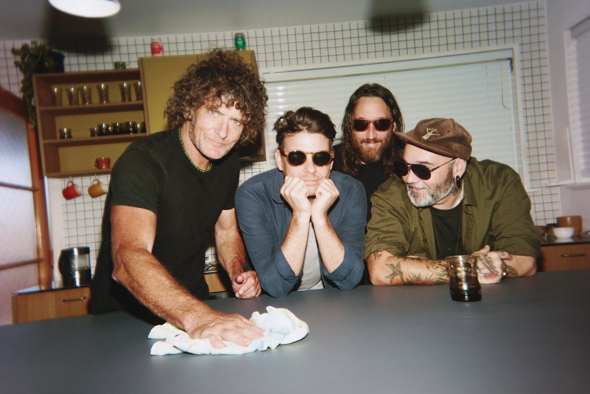 Voom members Buzz Moller, Murray Fisher, Nick Buckton, and Josh Sorenson