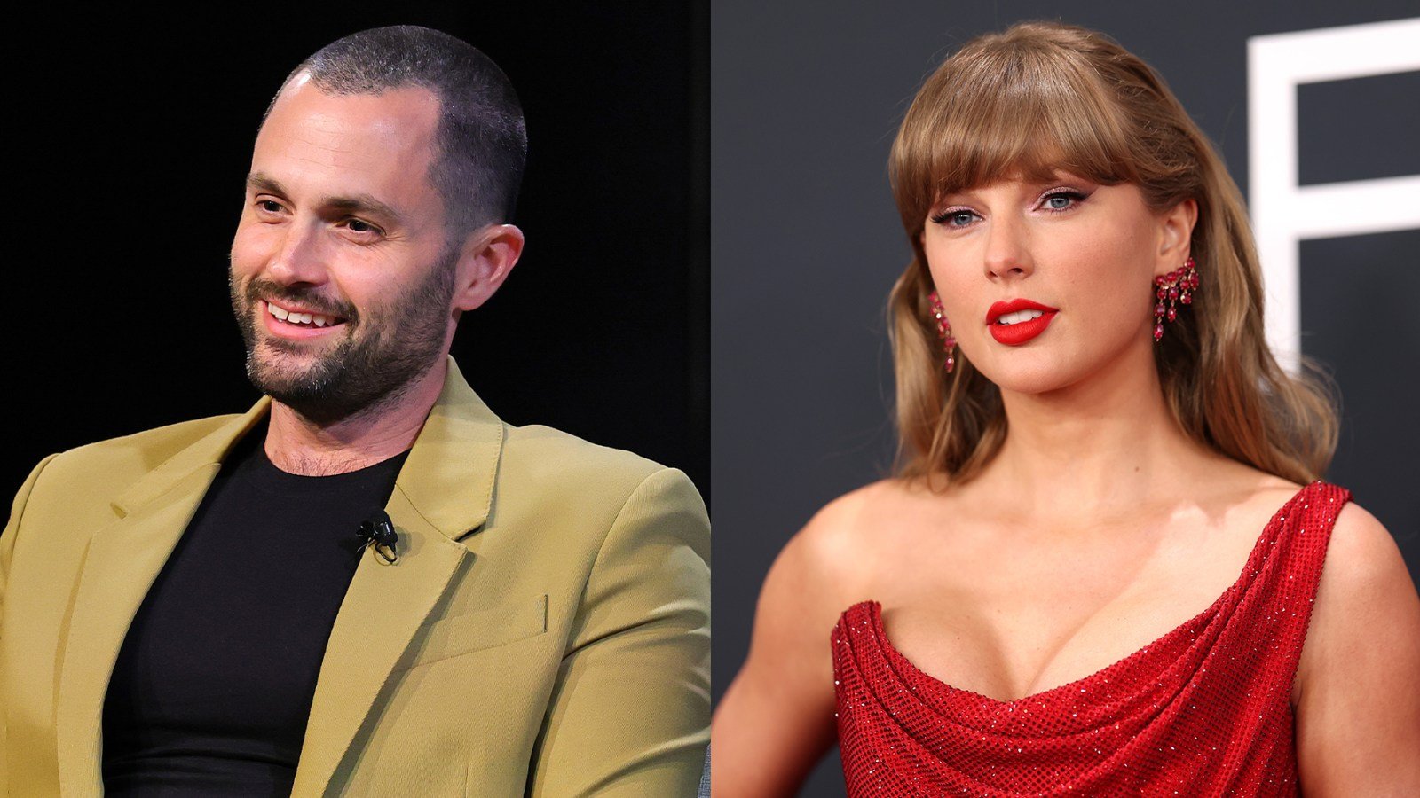 Penn Badgley and Taylor Swift