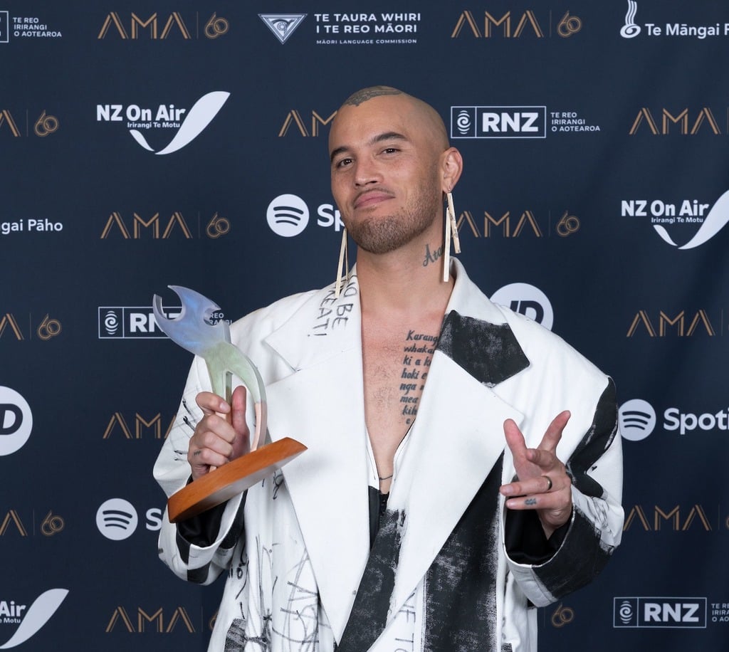 Stan Walker at the 2025 Aotearoa Music Awards