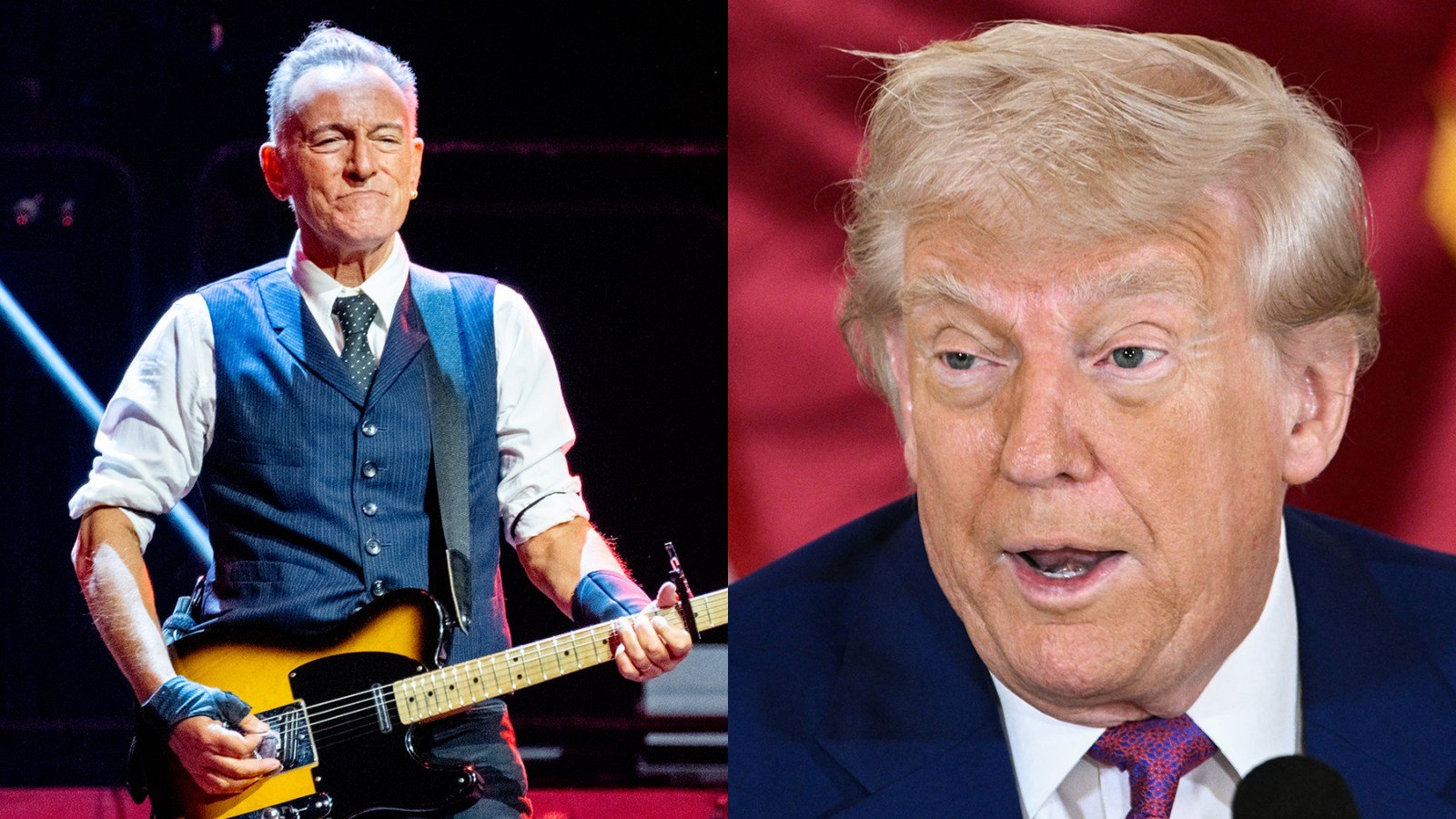 Bruce Springsteen and Donald Trump