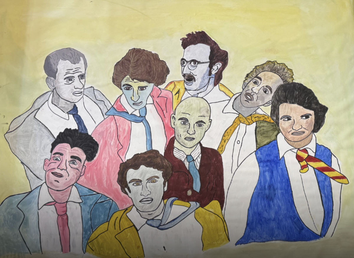 Split Enz cover mural