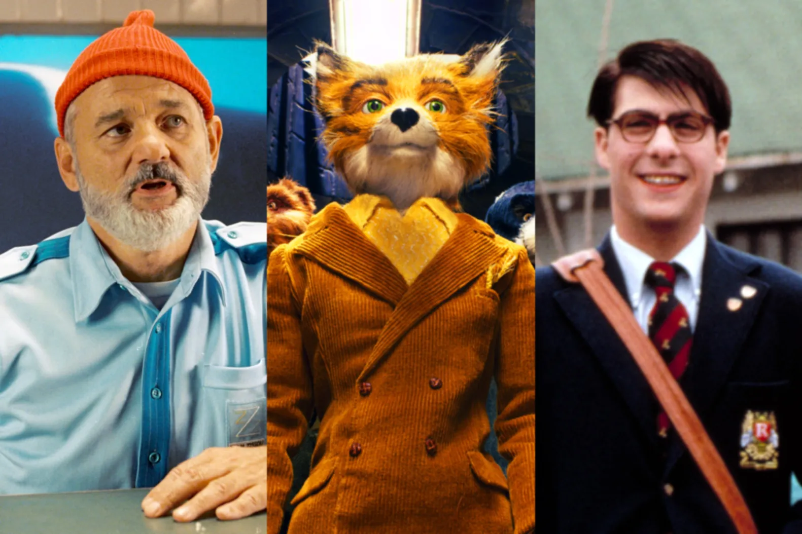 Wes Anderson films collage