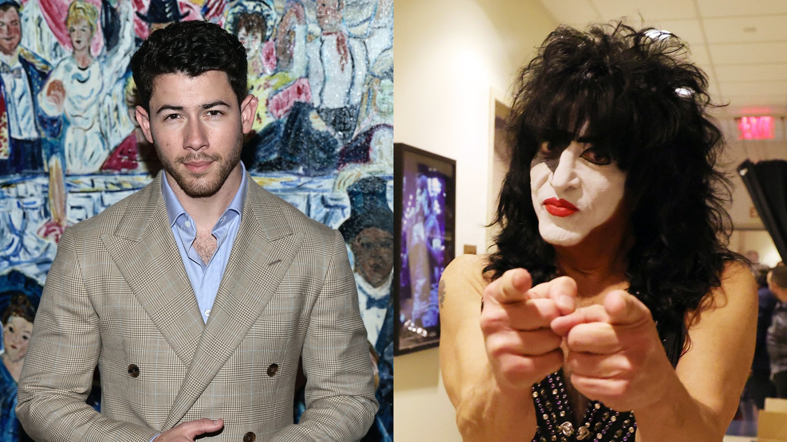 Nick Jonas and Paul Stanley