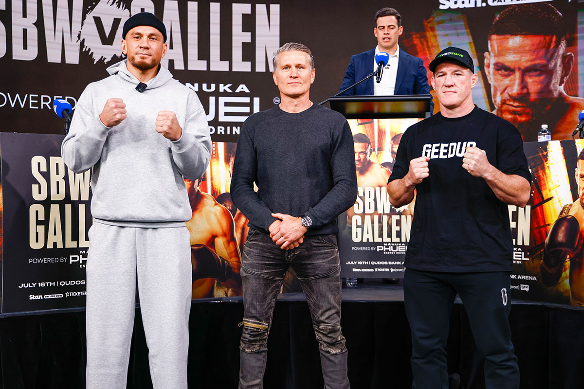 Sonny Bill Williams, Danny Green and Paul Gallen