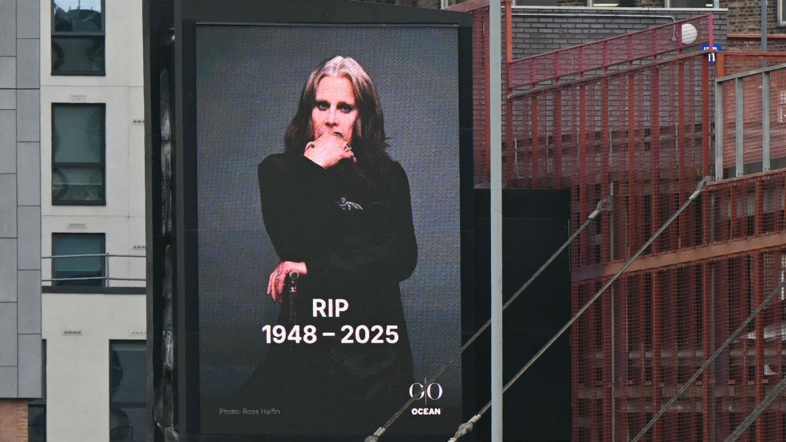 Ozzy Osbourne tribute billboard