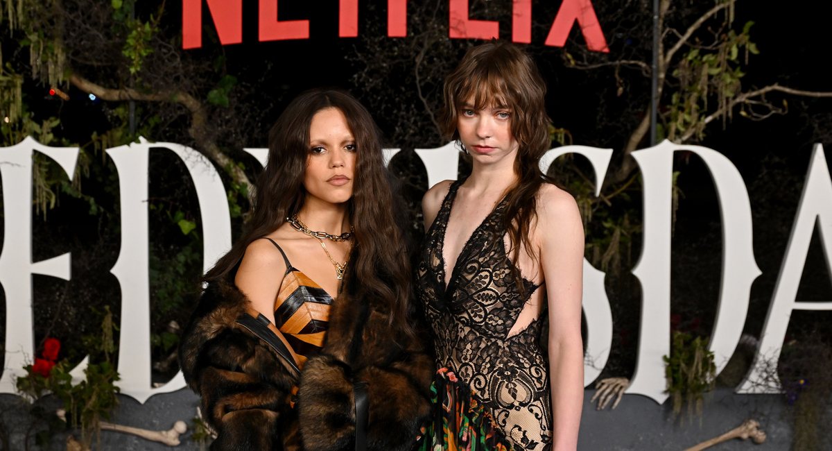 Jenna Ortega and Emma Myers in Sydney for the Wednesday Season 2 event.