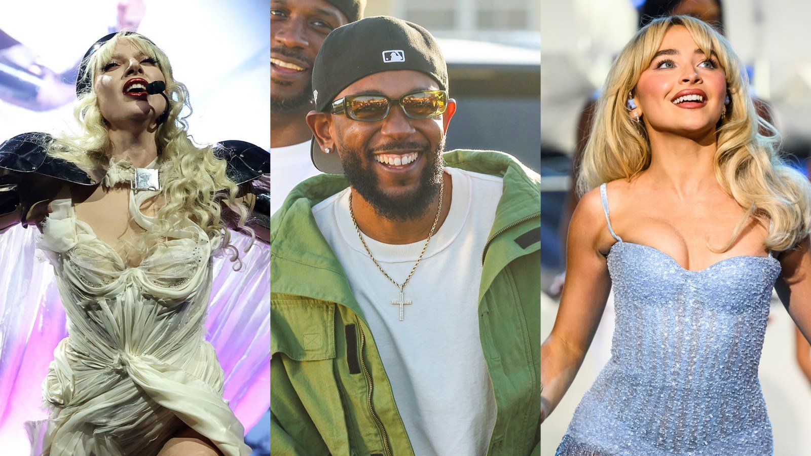Lady Gaga, Kendrick Lamar and Sabrina Carpenter
