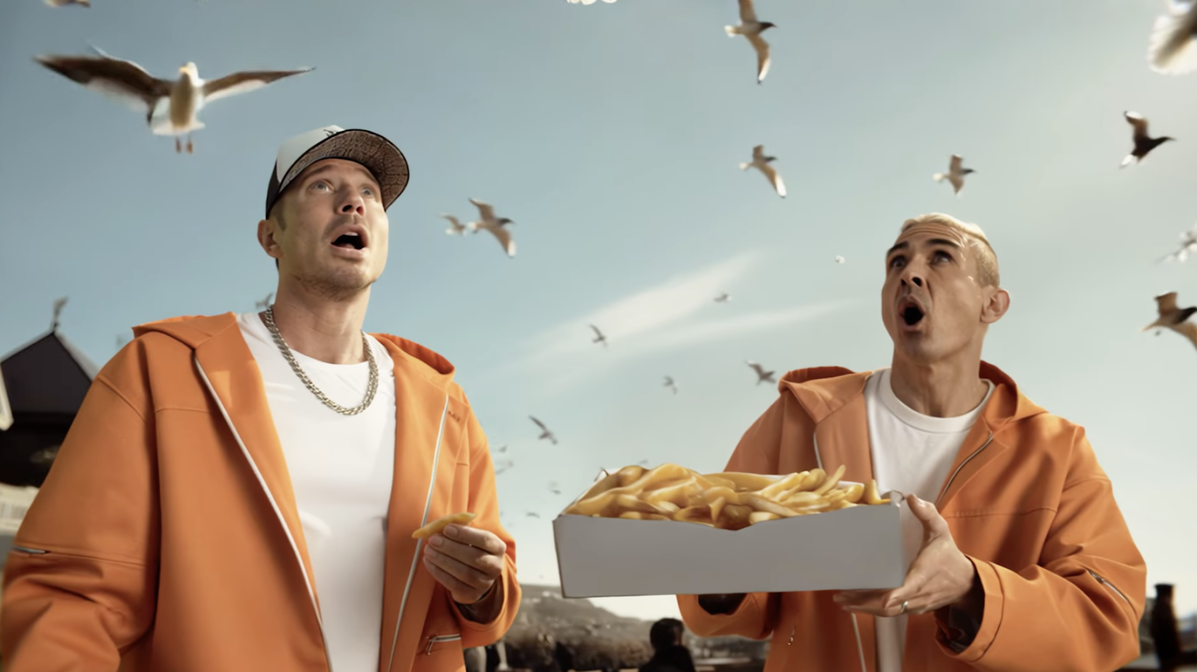 Bliss n Eso in Menulog advert