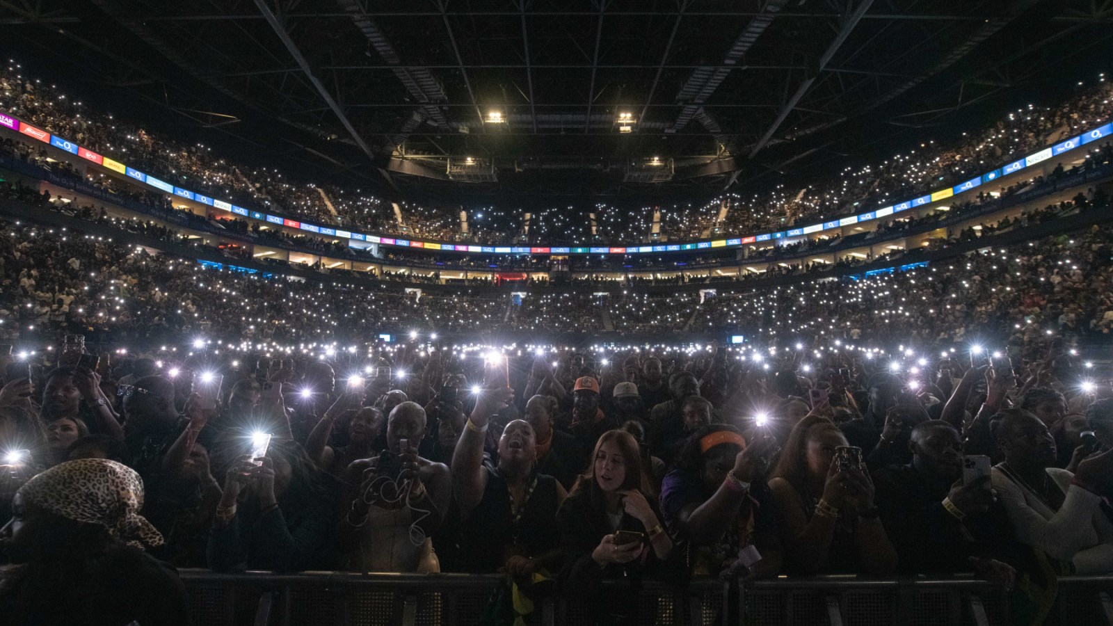 Fans at a Vybz Kartel concert in London
