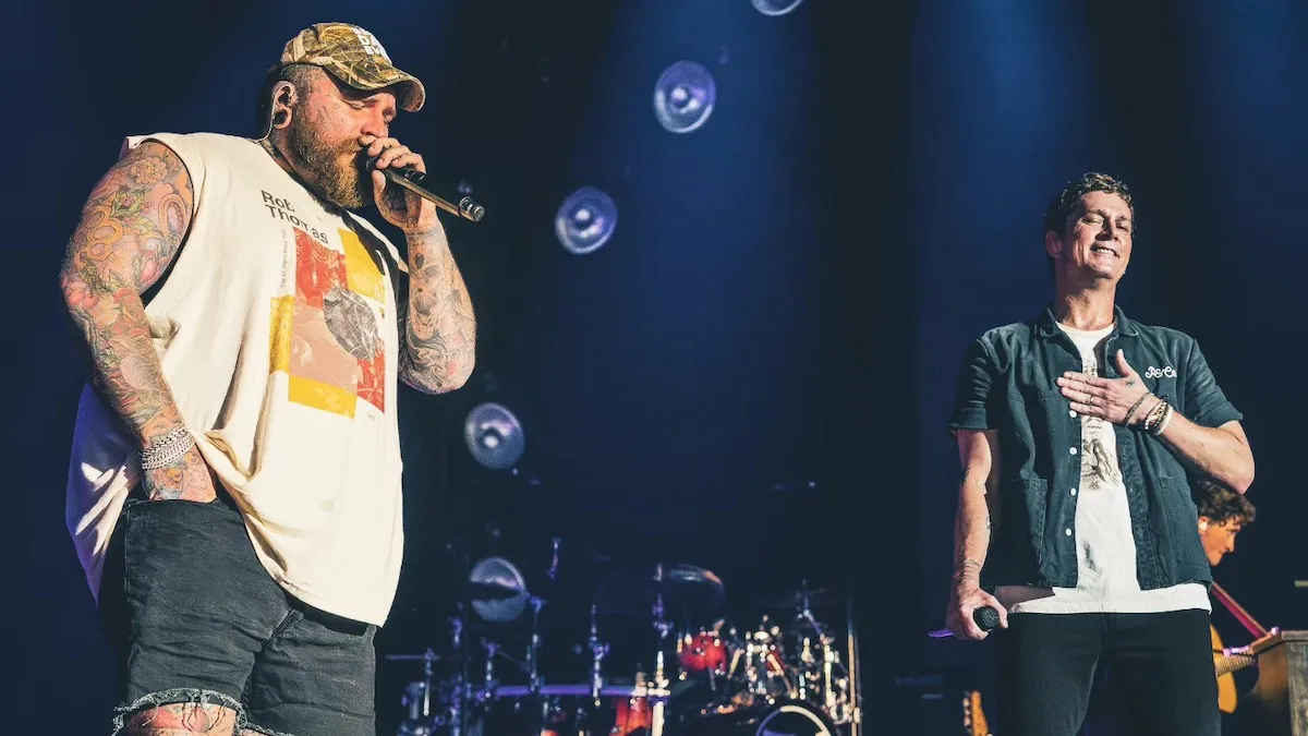 Teddy Swims and Rob Thomas in Adelaide