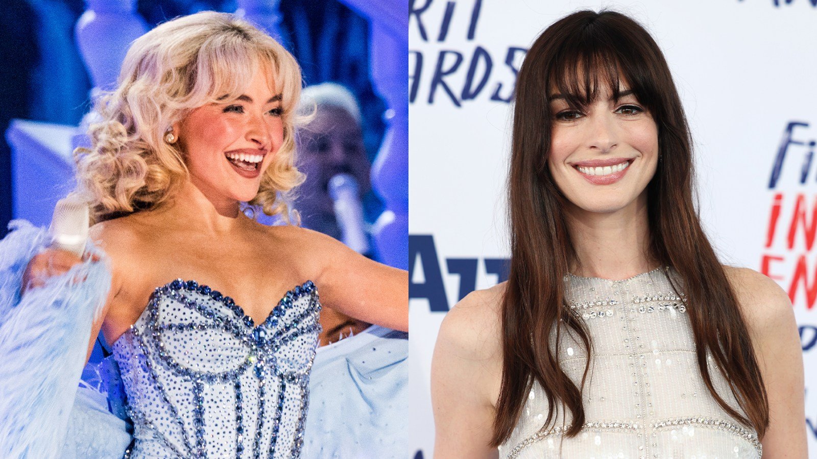 Sabrina Carpenter and Anne Hathaway