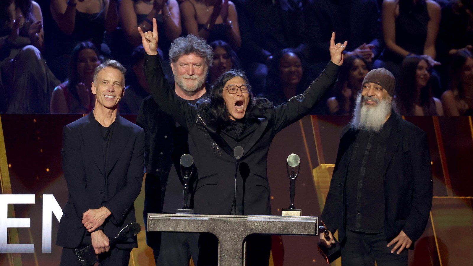 Soundgarden members at Rock & Roll Hall of Fame ceremony