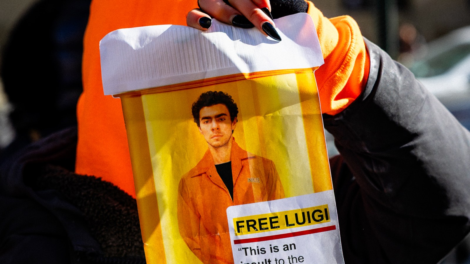 Luigi Mangione supporters outside Federal Court in New York