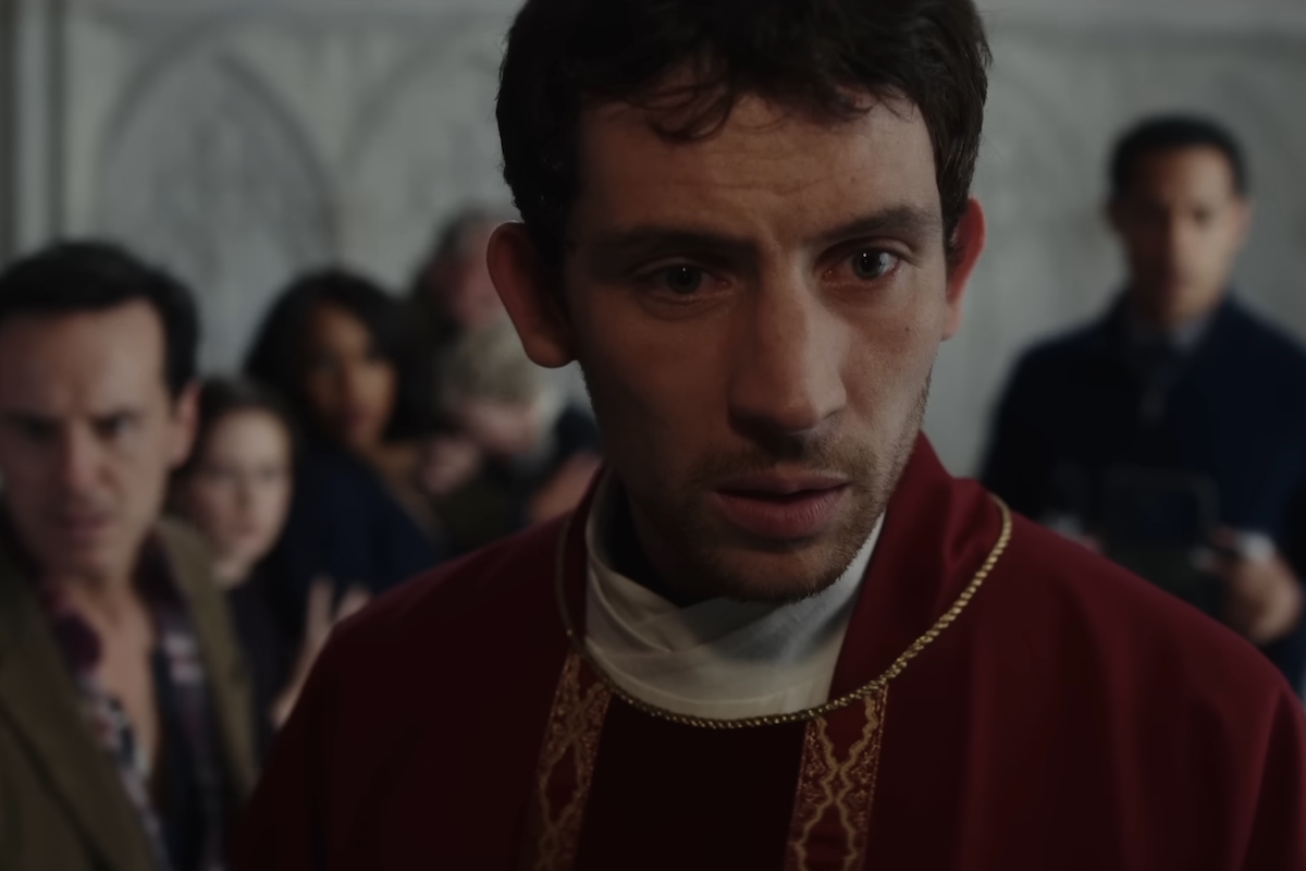 Josh O'Connor in Wake Up Dead Man