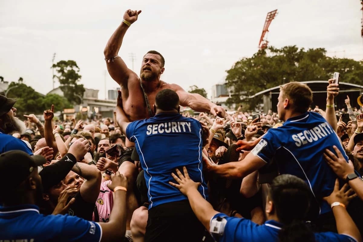 A fan at Good Things Festival