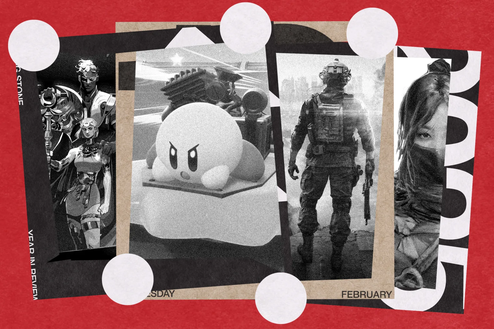 Photo illustration featuring video games