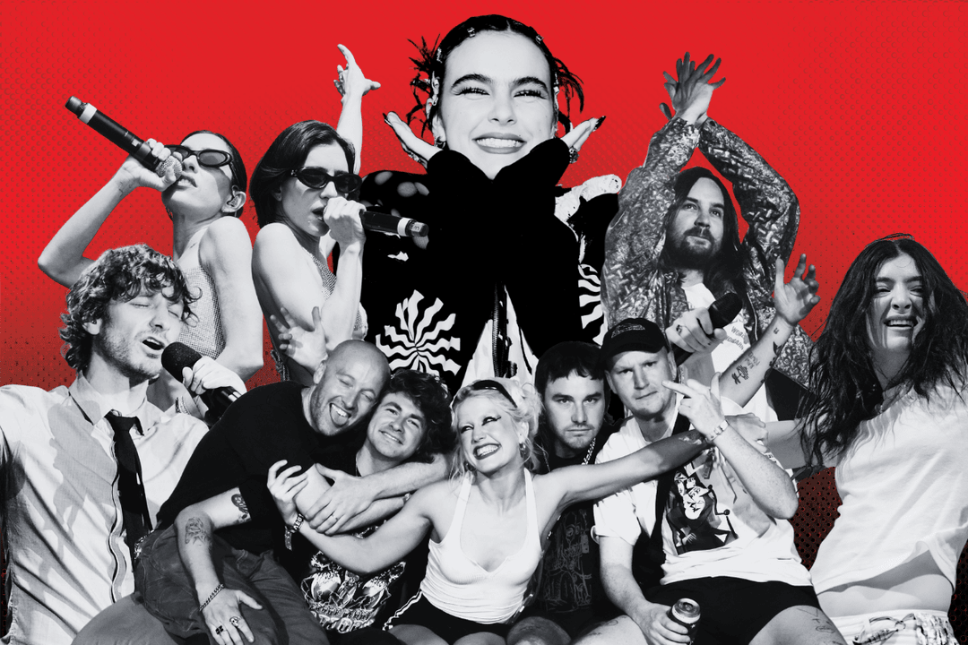 Photo illustration featuring Australian and New Zealand artists