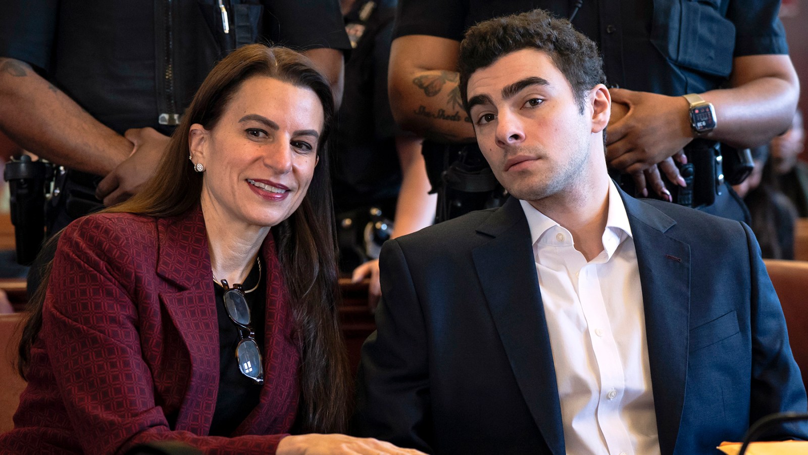 Luigi Mangione appears with his attorney Karen Friedman Agnifilo