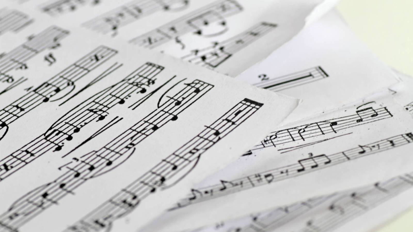 Photo of sheet music