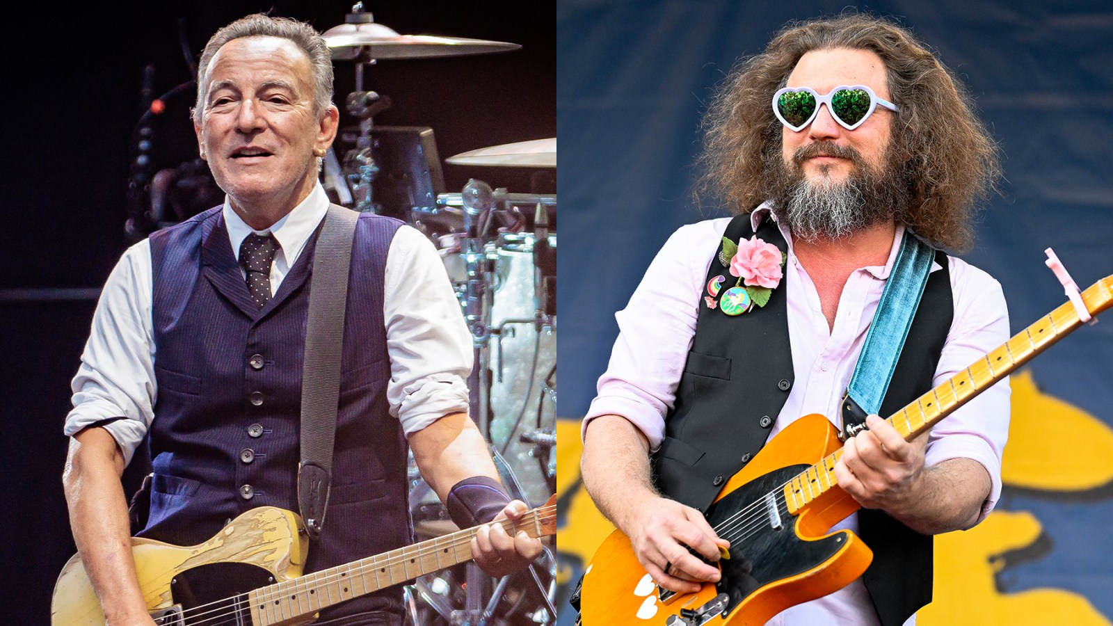 Bruce Springsteen and My Morning Jacket's Jim James.