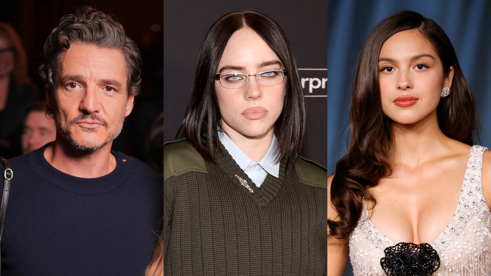 Pedro Pascal, Billie Eilish and Olivia Rodrigo