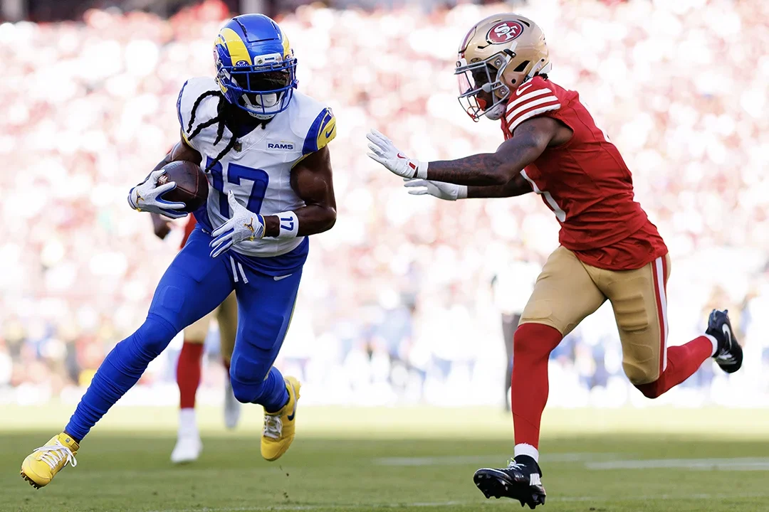 The LA Rams vs the San Fran 49ers