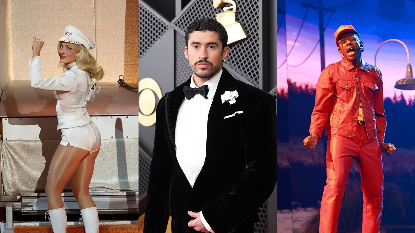 Sabrina Carpenter, Bad Bunny and Tyler, the Creator