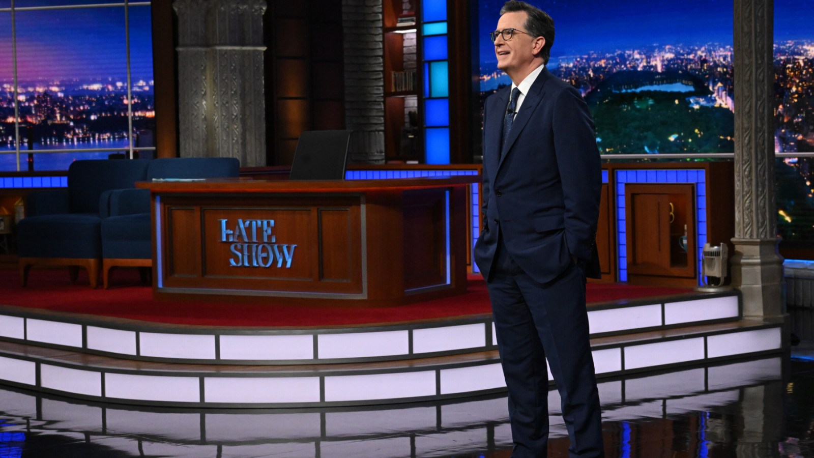 Stephen Colbert during 'The Late Show' series finale.
