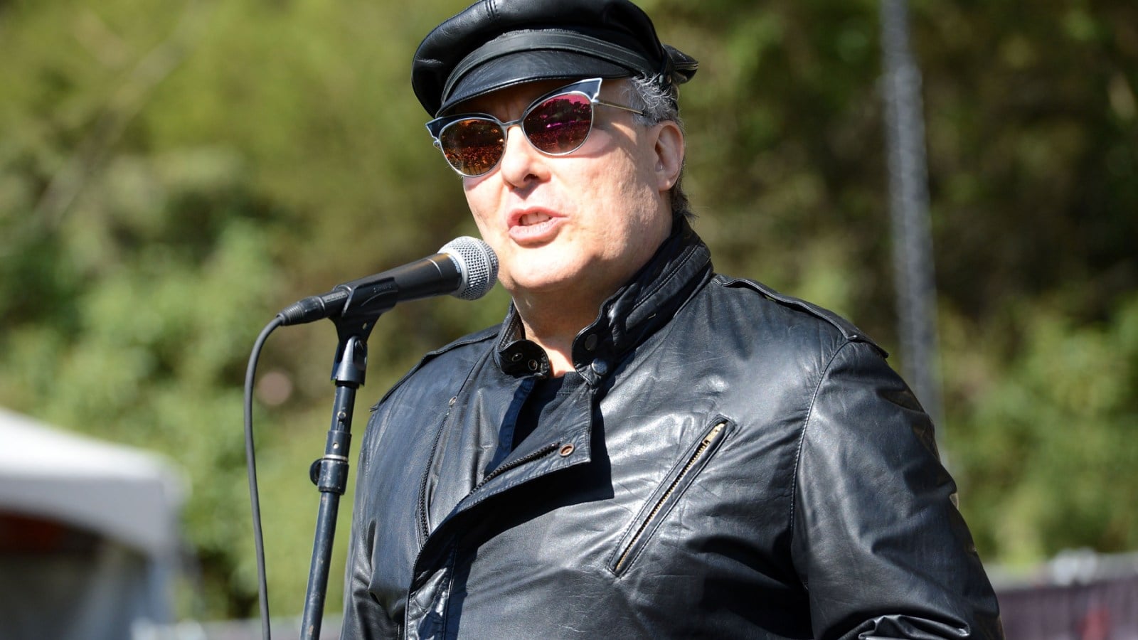 Jello Biafra performing in 2017.