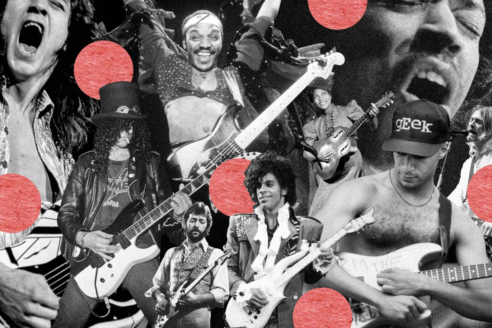 Greatest guitar solos photo illustration