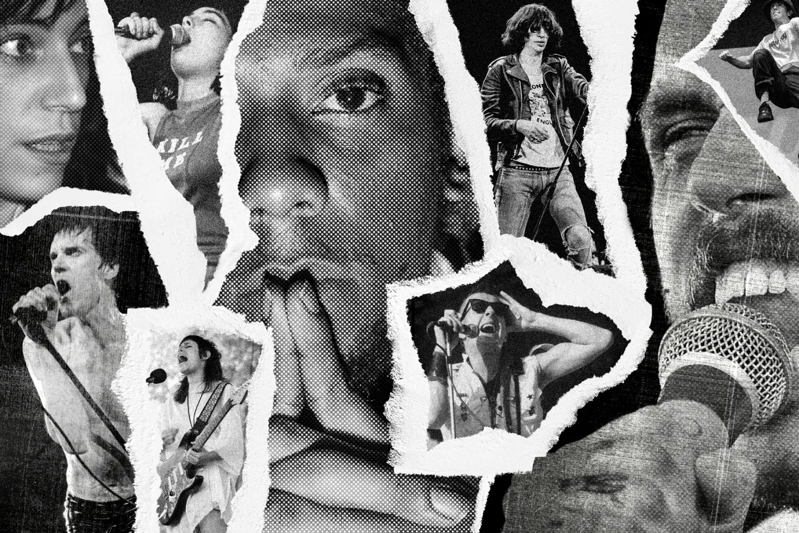 Punk albums photo illustration