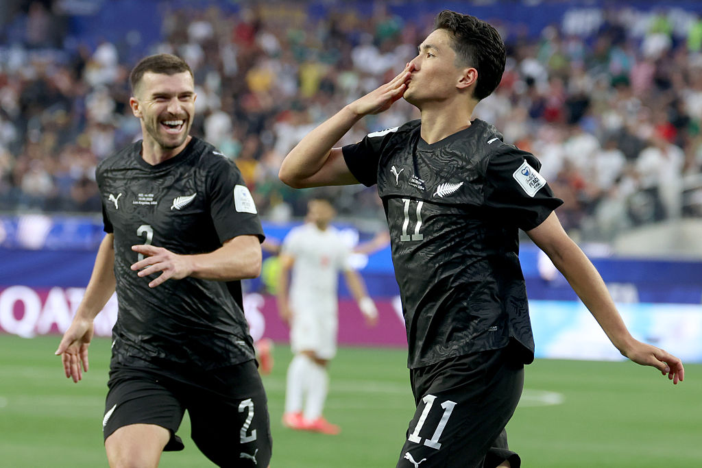 New Zealand play against Iran at the 2026 FIFA World Cup