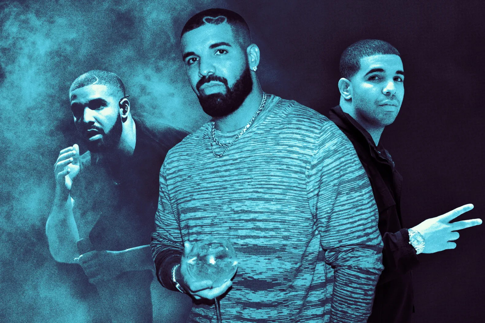 Drake photo illustration