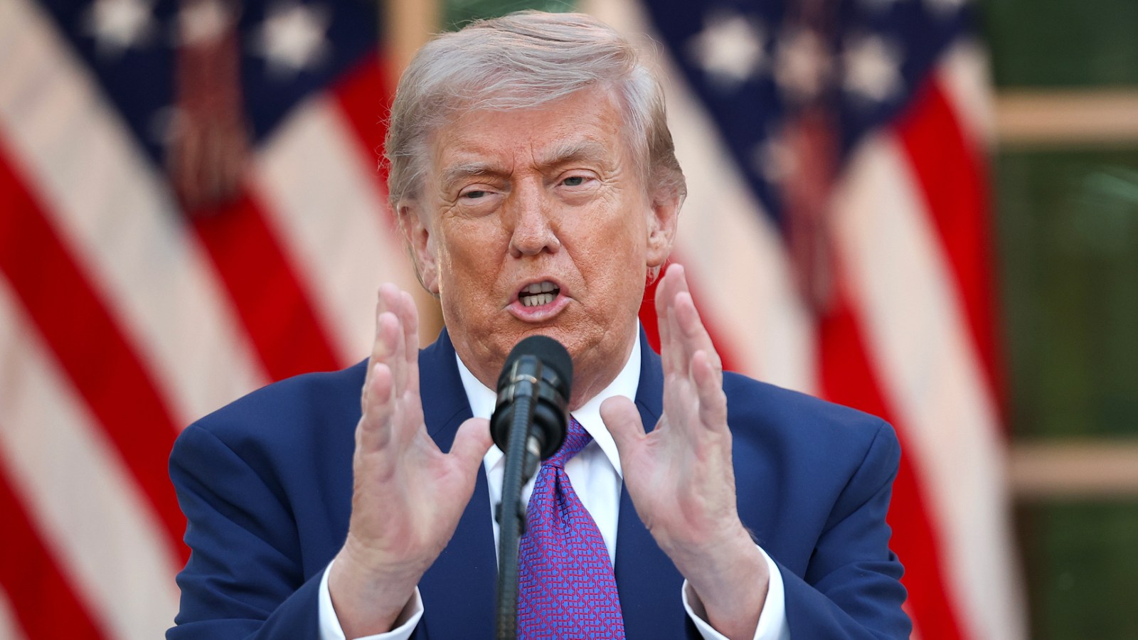 Donald Trump speaks at event